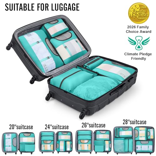 10 Set Packing Cubes for Travel Essentials (10 Count)