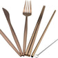 Gugrida Reusable Travel Utensils, 7 Piece Portable 304 Stainless Steel including Knife Fork Spoon Chopsticks Cleaning Brush Straws Portable Pouch, Eco-friendly Camping Silverware Set, Dishwasher Safe