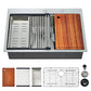 Kitchen Sink 30 x 22 x 10 Drop in Kitchen Sink 16 Gauge Stainless Steel Kitchen Sinks Single Bowl Workstation Sink with Cutting Board