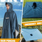 Hooded Rain Poncho for Adult Waterproof Lightweight Raincoat