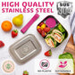 Stainless Steel Bento Box + Condiment Container (6 Count)