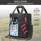 Insulated Wine Cooler Bag Leakproof 6 Bottle Tote Carrier