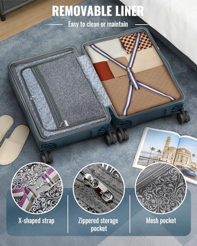 3 Piece Hardshell Luggage Set (3 Count)