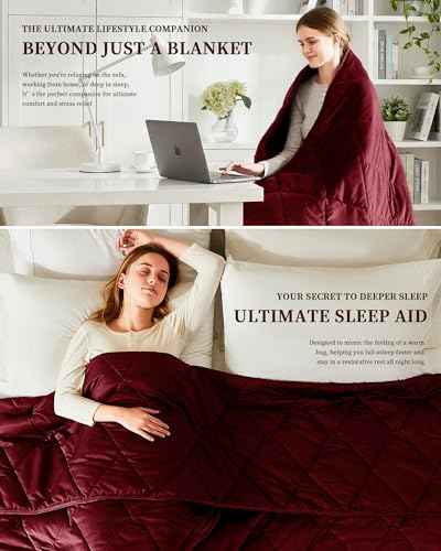 Queen Size Weighted Blanket for Adults 15lbs