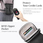 Black Genuine Leather Small Crossbody Bags for Women Cell Phone Purse
