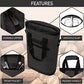 Two Bottle Wine Bag Carrier Insulated Leakproof 2 Wine Cooler Charcoal