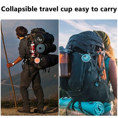 4 Pack Silica gel Collapsible Travel Cup 270ml