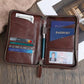 Polare Leather Passport Holder Travel Document Organizer Ticket Holder Case