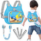 Toddler Harness Leash + Reflective Anti Lost Wrist Link