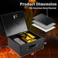 Fire Resistant Document Lock Box Safe Dual Key & Combo