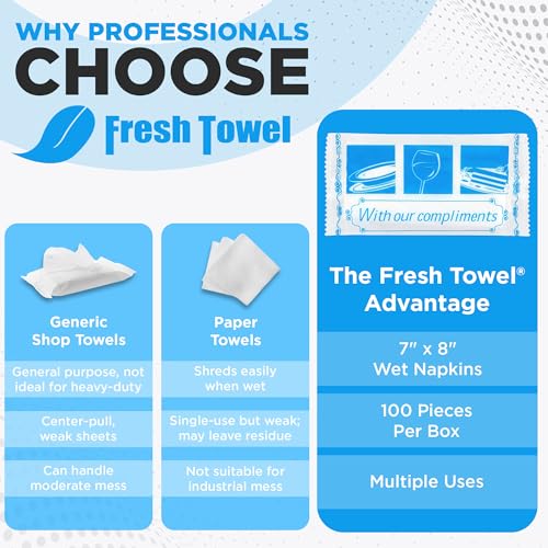 Fresh Towel Individually Wrapped Wet Wipes (100 Count)