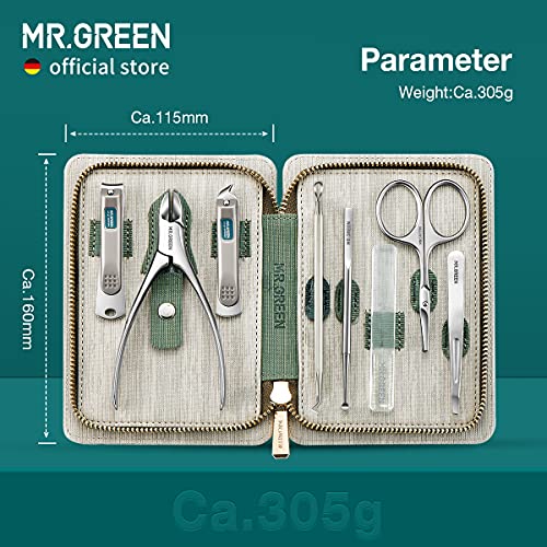 Manicure Sets Pedicure Kits Stainless Steel Nail Clipper Personal Care Tools with PU Leather Case