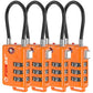 TSA Approved Cable Luggage Locks (4 Count)
