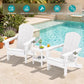 Outdoor Adirondack Chairs with 2 Cup Holders