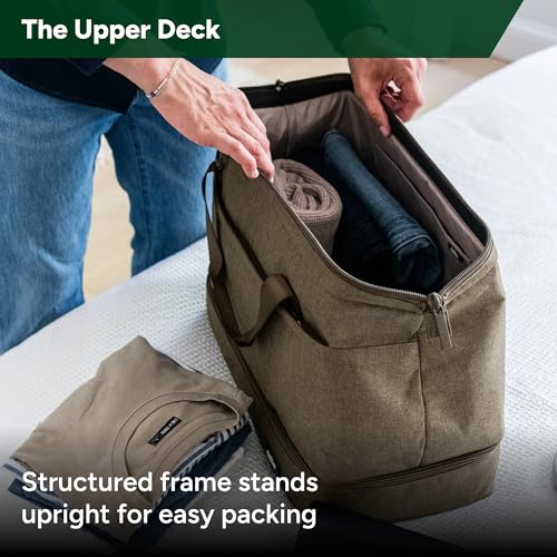 Double Decker Weekender 40L Travel Duffel Bag Water