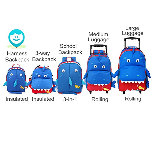 Kids Insulated Toddler Backpack with Leash Safety Harness Lunch Bag