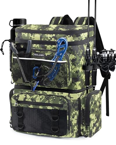 Fishing Backpack with Rod Holders