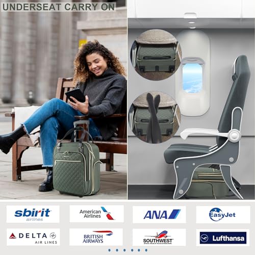 Underseat Carry On Wheeled 16" Bag with Wheels