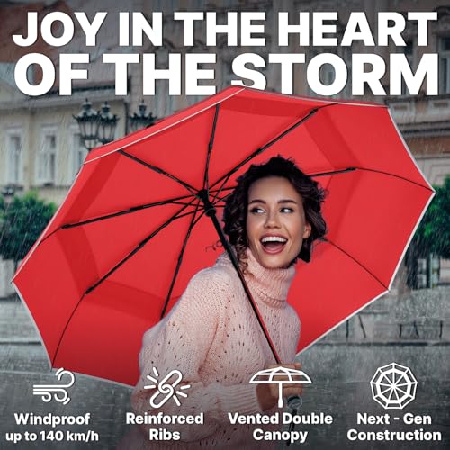 Compact Travel Umbrella for Rain
