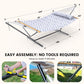 Double Hammock with Stand 500lbs Heavy Duty Outdoor Two Person White
