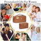 Initial Makeup Bag Personalized Gift for Women Teen Girls
