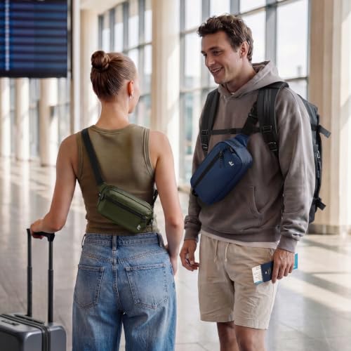 1.5L Sling Bag with RFID Blocking Crossbody Chest Pack for Men Women