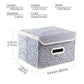 Stackable Storage Boxes with Lids [5 (5 Count)