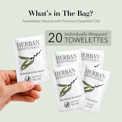 Eucalyptus Wipes & Towelettes (20 Count)