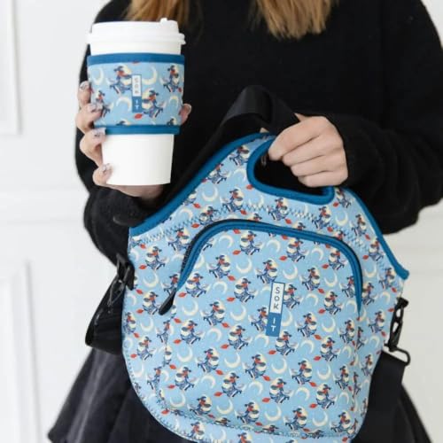 LunchTote Zippered Bag Insulated Neoprene Caddy (Witching Hour / X-Large 6.5 Quart Lunch Tote)