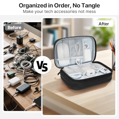 Tech Pouch Lightweight Electronics Organizer Travel Case