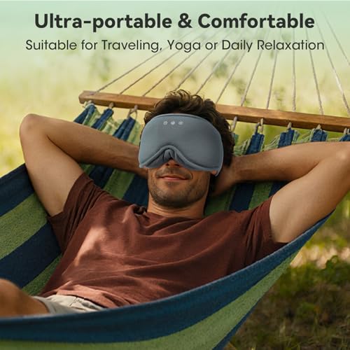 Bamboo Cotton Sleep Mask with Headphones