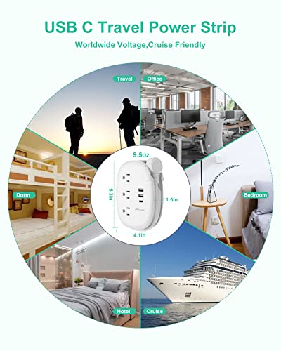 USB C Travel Power Strip