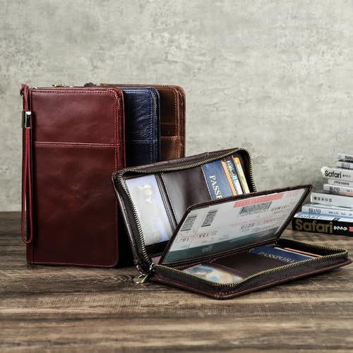 Personalized Family Passport Wallet for 4 Custom Engraved Name