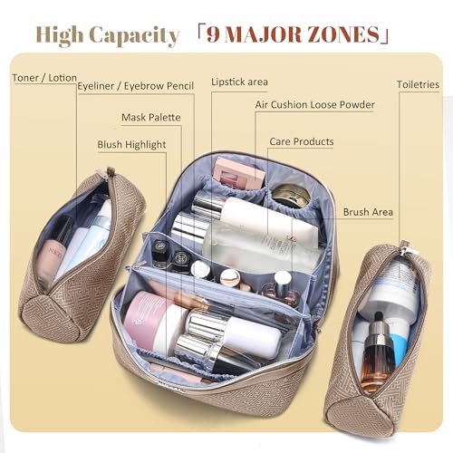Travel Makeup Bags for Women (3 Count)
