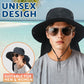 Sun Fishing Hats with Neck Flap for Men Pure Black