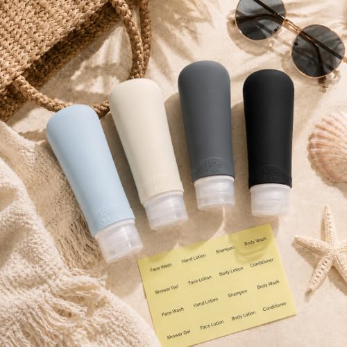 Travel Bottles for Toiletries (4 Count)