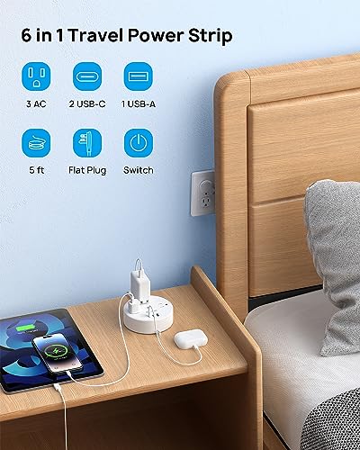 20W USB C Travel Power Strip