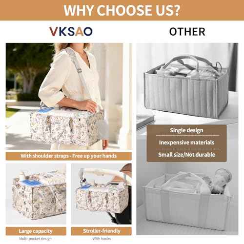 Colorful Cute Cartoon Animal Prints Baby Diaper Caddy Organizer