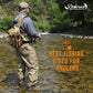 Small Fishing Backpack with Tackle Boxes Fishing Sling Bag DIY Embroidery Patches Tackle Bag Gift for Men Khaki