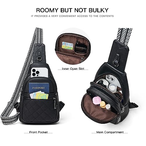Sling Bag For Women Fanny Pack Faux Leather Small Casual Day