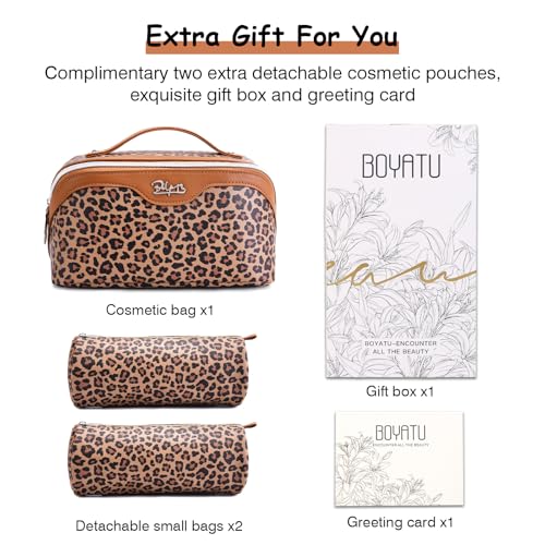 Travel Makeup Bag for Women (3 Count)