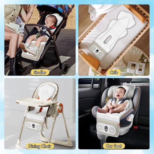 Baby Stroller Cooling Pad with 2 Fans