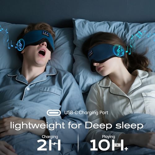 3D Sleep Mask with Bluetooth Headphones