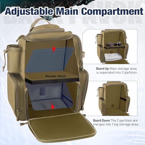 Fishing Backpack with 2 Rod Holders