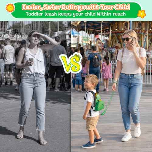 3 in 1 Toddler Harness Leash with Key Lock for Boys Girls