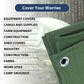 20’x20’ Canvas Tarps Heavy Duty Waterproof Tarpaulins with Aluminum Grommets