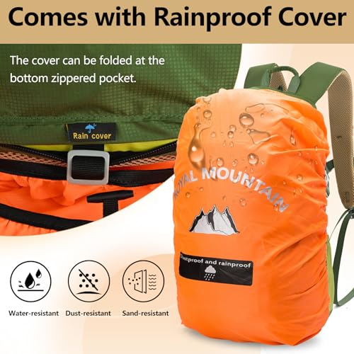 30L Hiking Backpack With Rain