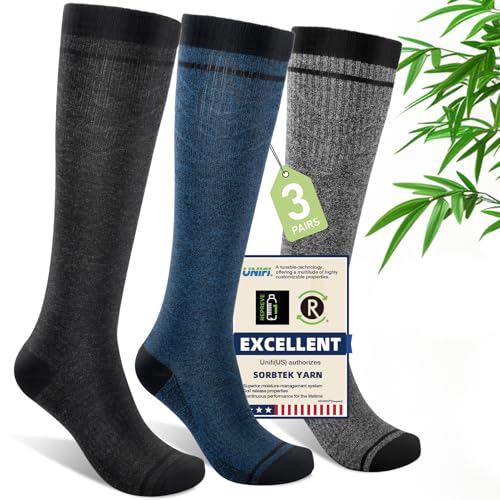 Mens Compression Socks for Men Women (6 Count)