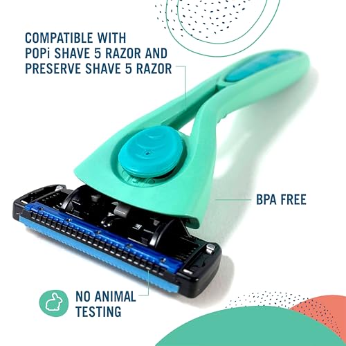 Shave 5 Wave Edition Razor Blade Refills (4 Count)