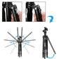 Z688 Travel Camera Tripod Aluminum Alloy Portable Monopod with Ball Head ann Carrying Bag for Canon Nikon Sony DSLR Camera